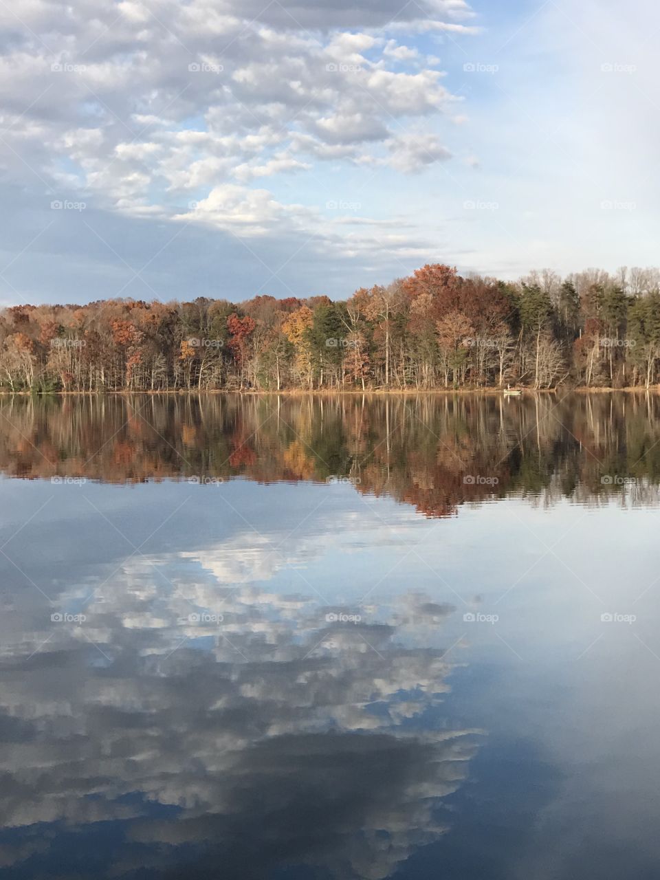 Seeing the clouds in reflection 