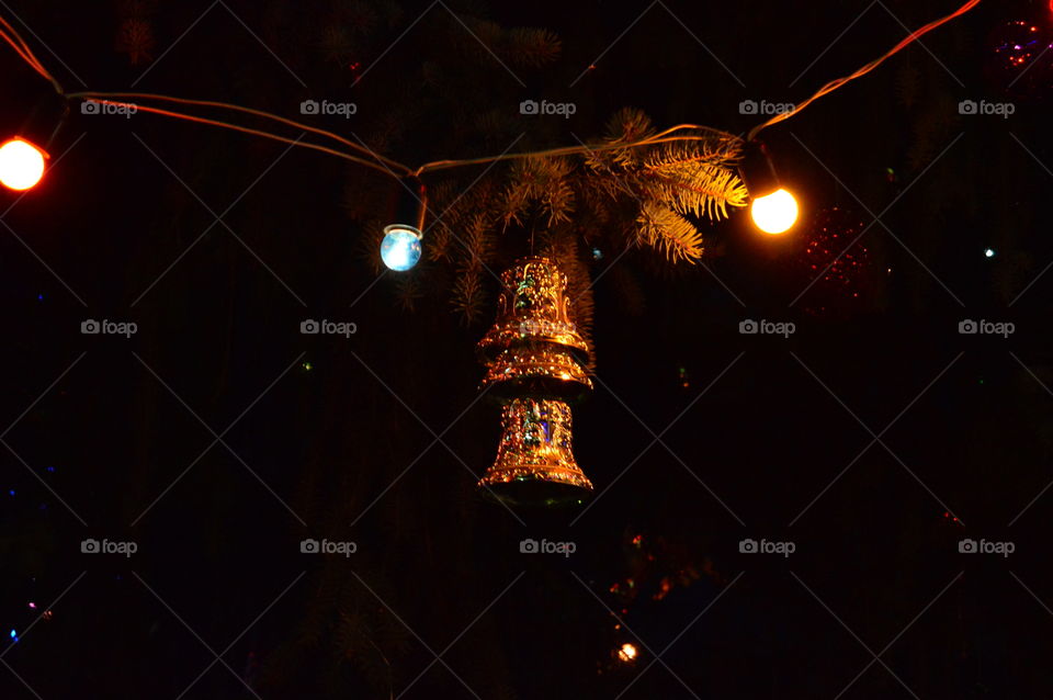 New year, winter, holiday, gerljandy, toys, spruce, tree,