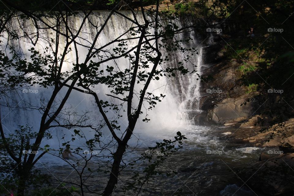 Waterfall at chattahoochee river