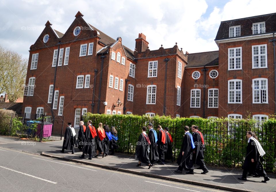 Graduation ceremony in Cambridge 