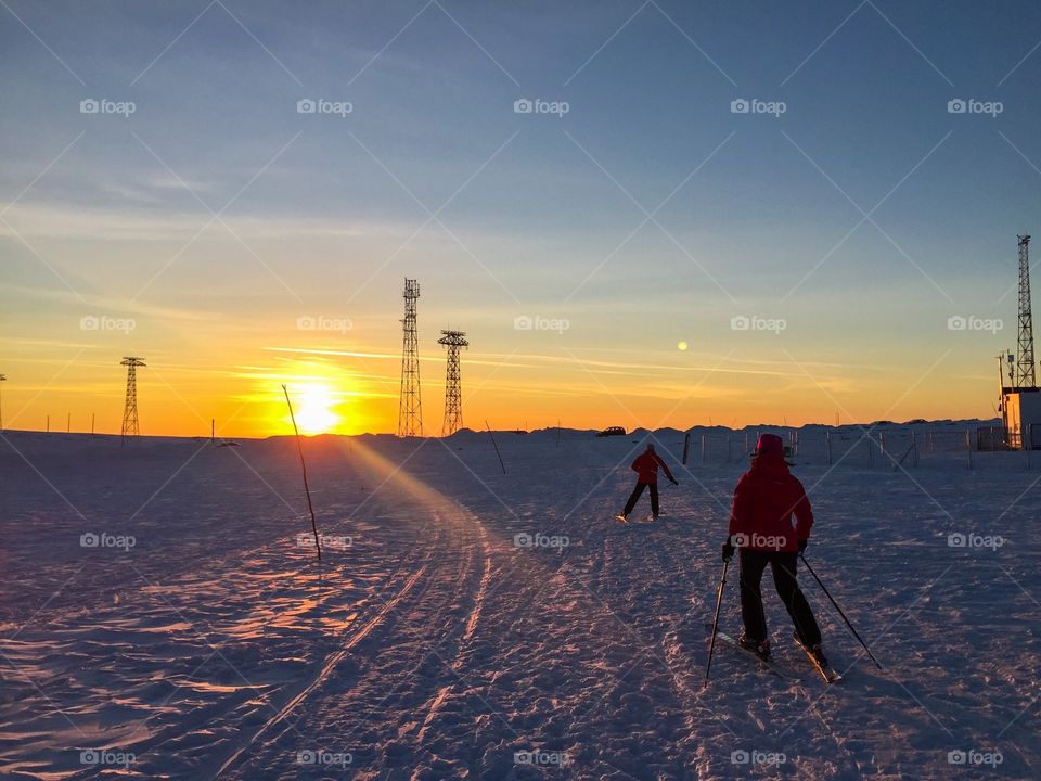 Skiing