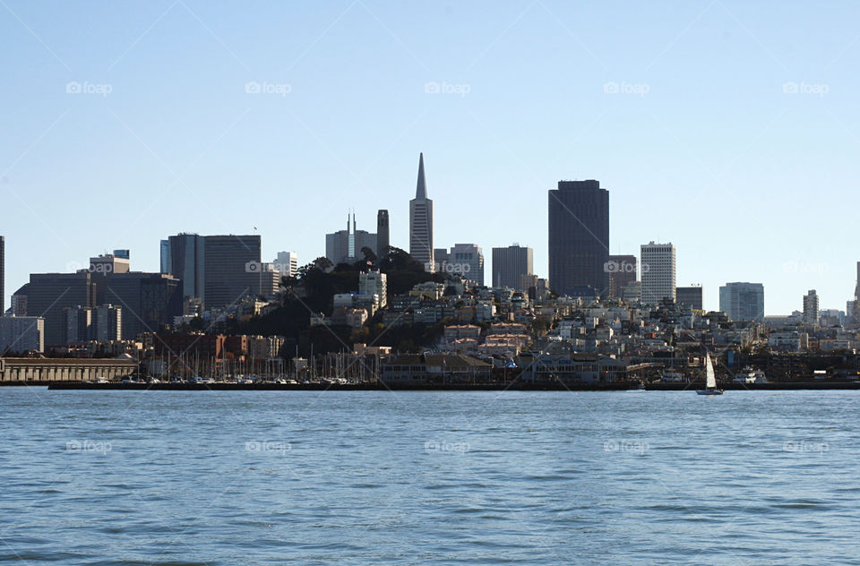 Cityscape with water 