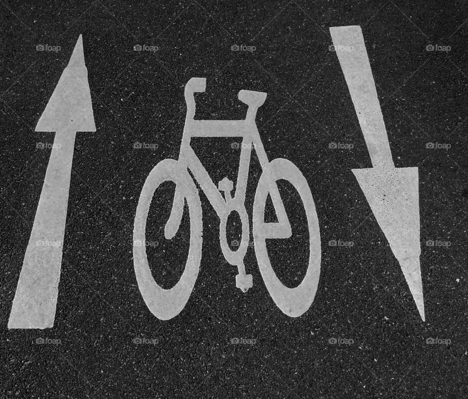 The Cycle Track. Two way cycle track