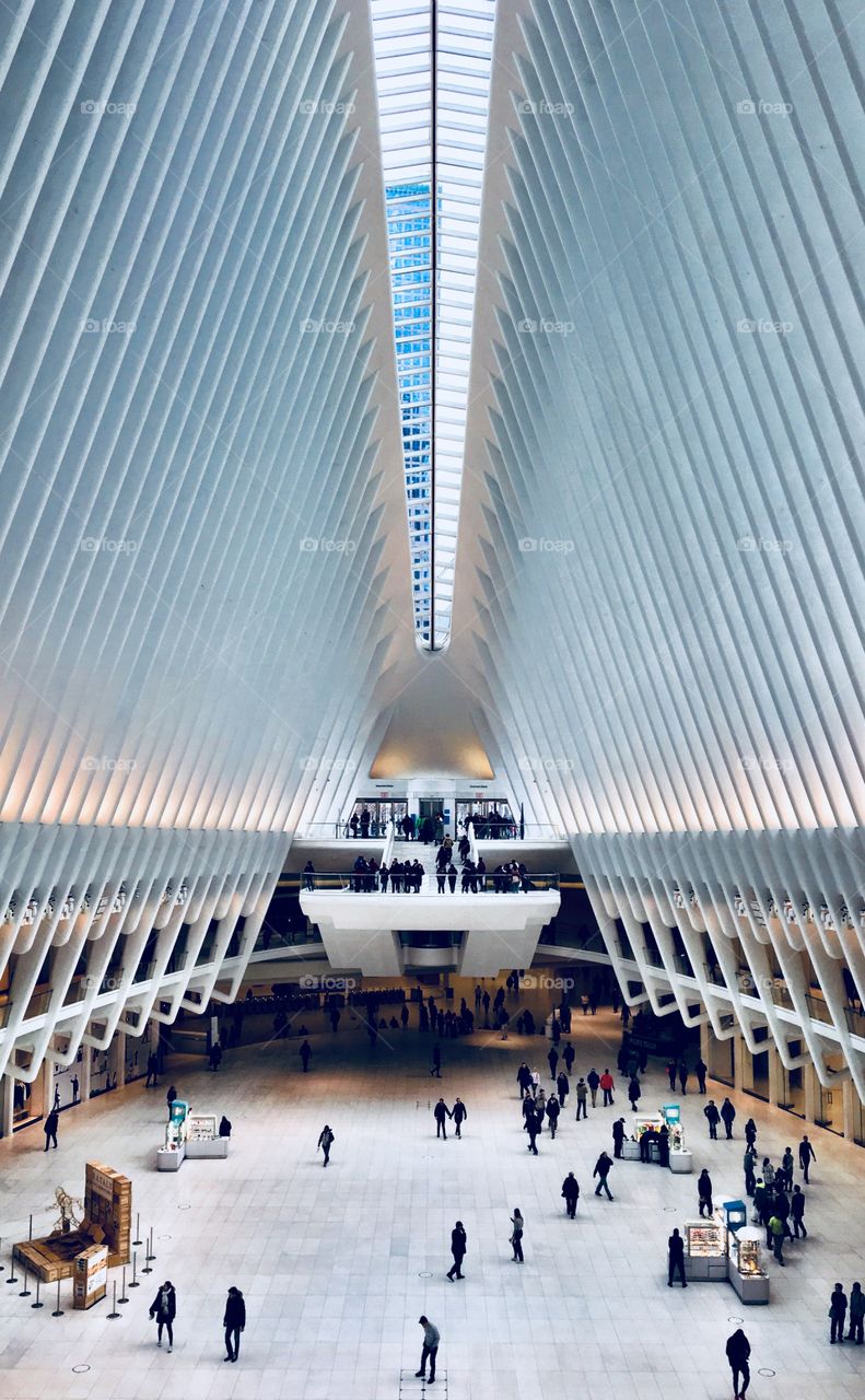 Interior of the Oculus, New York City, New York