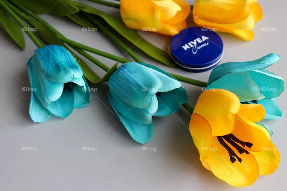 Nivea and flowers 