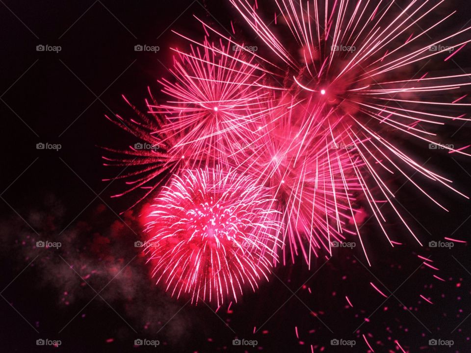 Red Fireworks