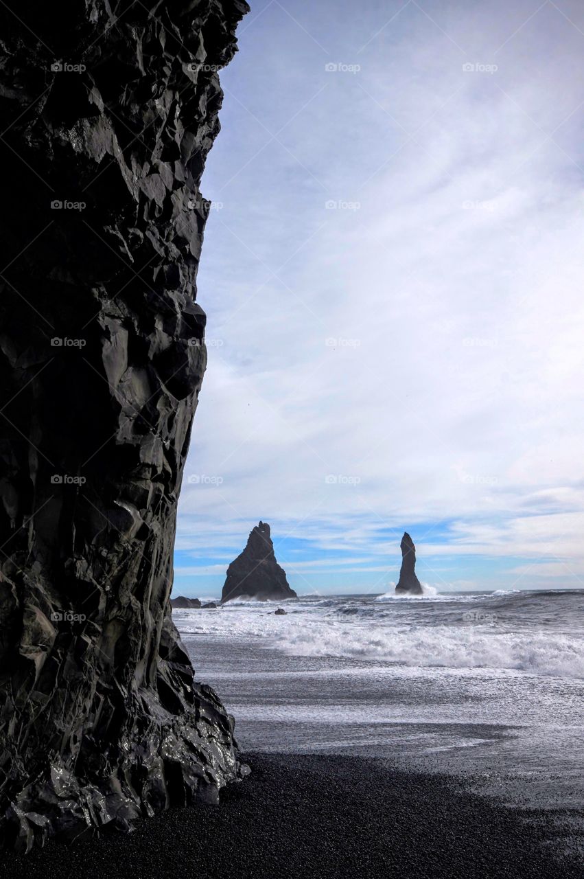 Black beach, Iceland