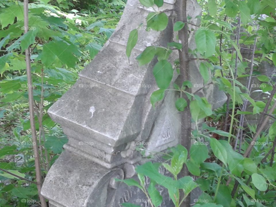 overtaken gravestone