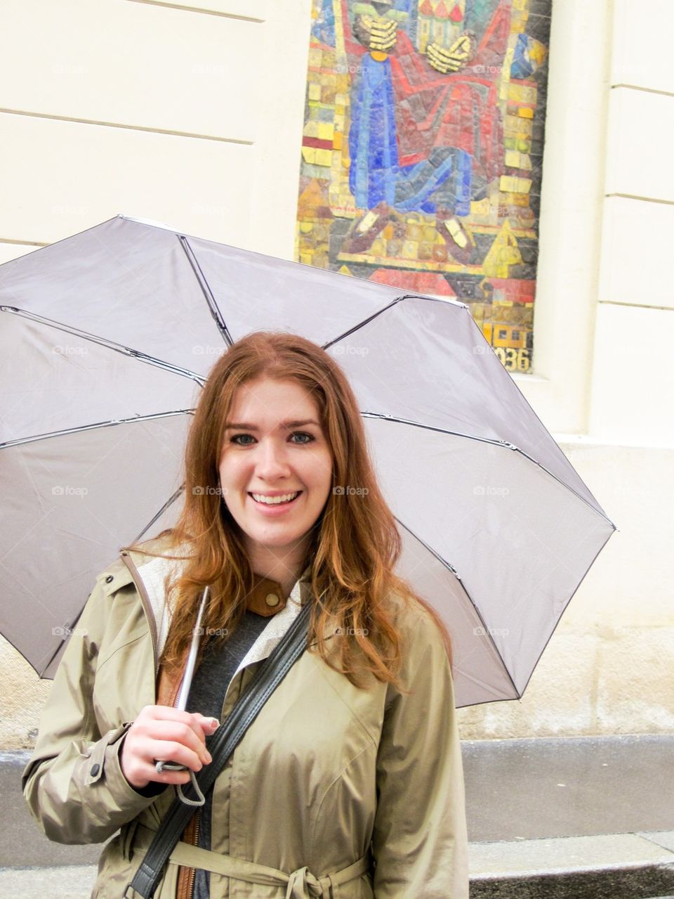 Girl and umbrella