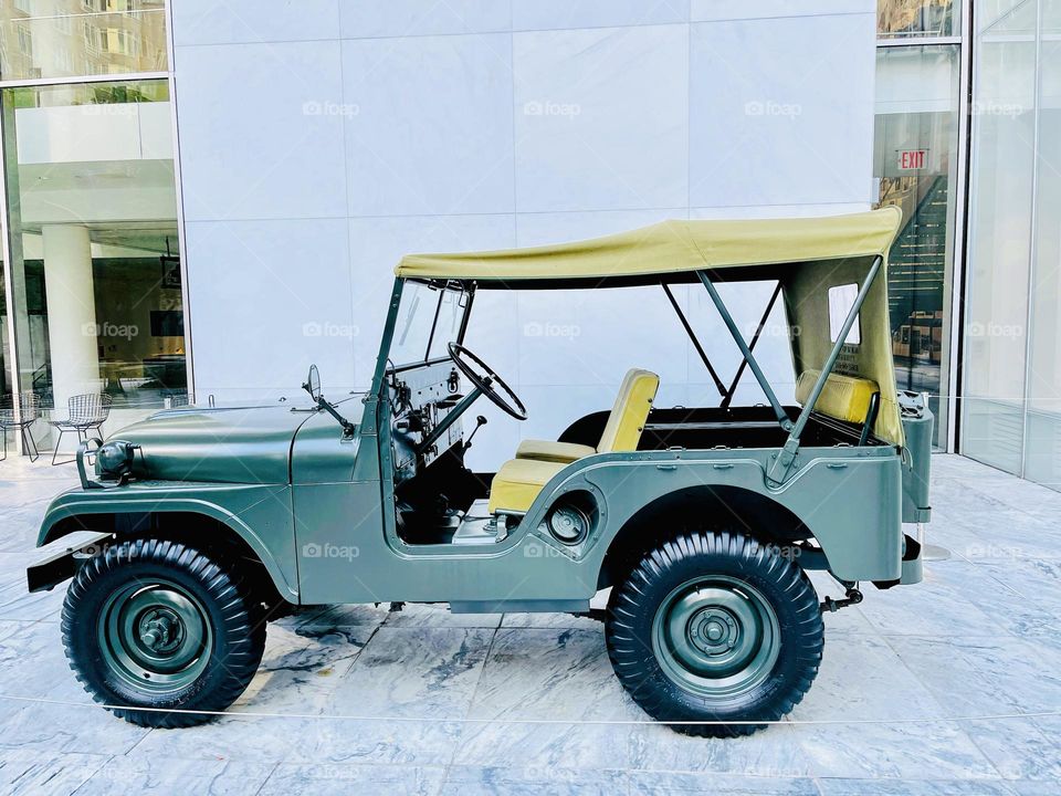 Jeep M-38AI Utility Truck. This model 1953-steel body with canvas top. 