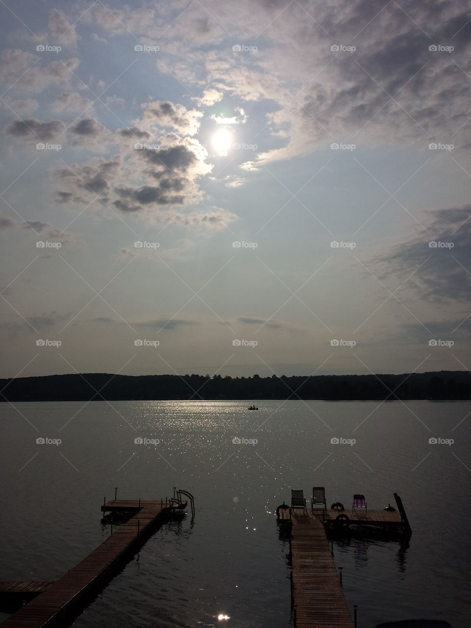 Monday morning sunrise over Conesus lake NY