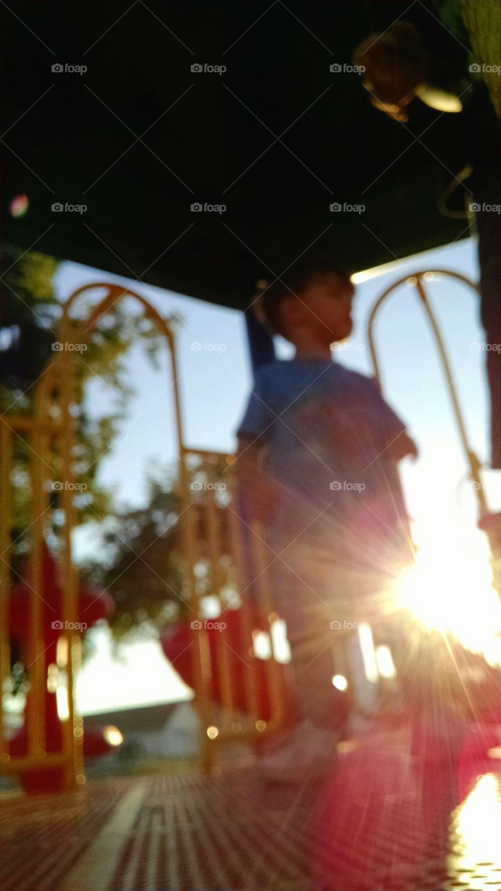 Mighty Middle Magic. my middle child hanging with me at the park