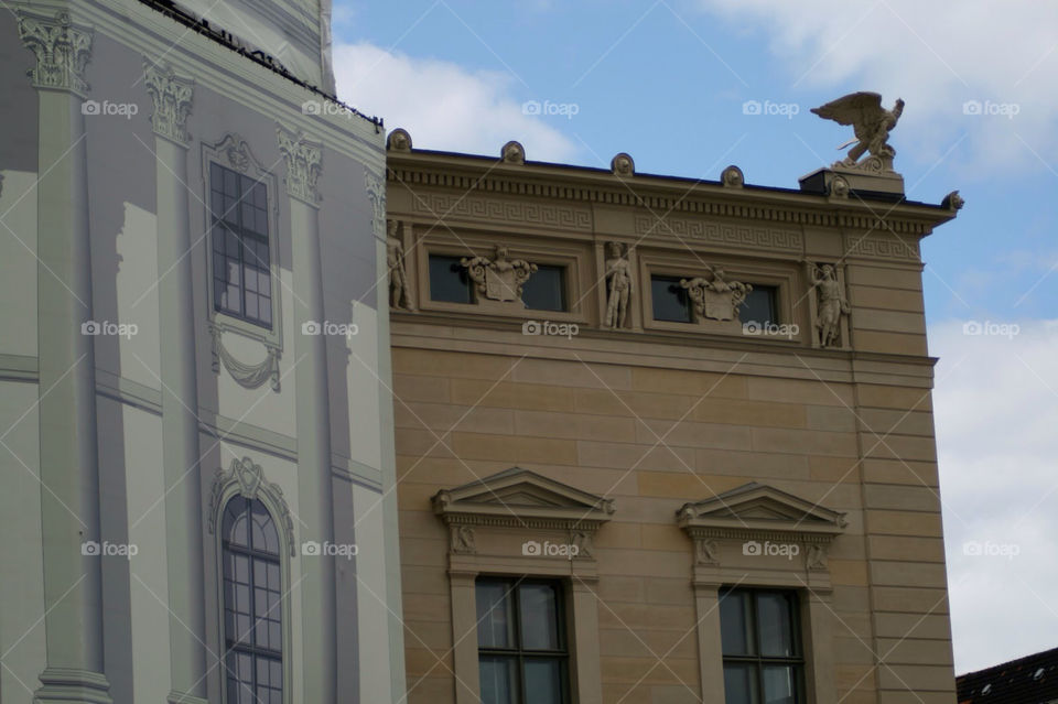 Berlin opera. Window at Berlin opera