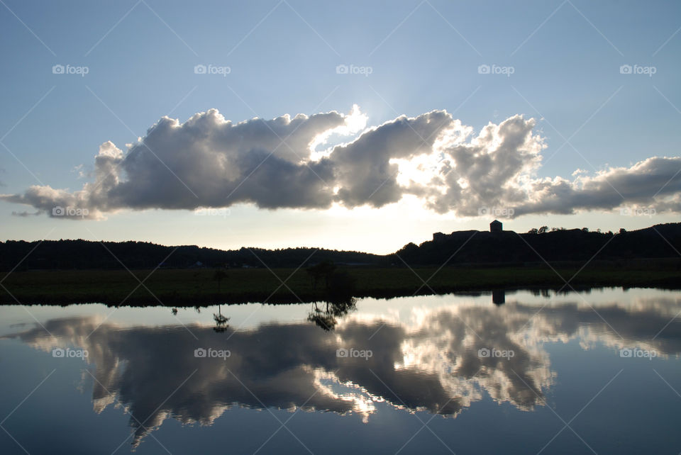 Reflection in sea