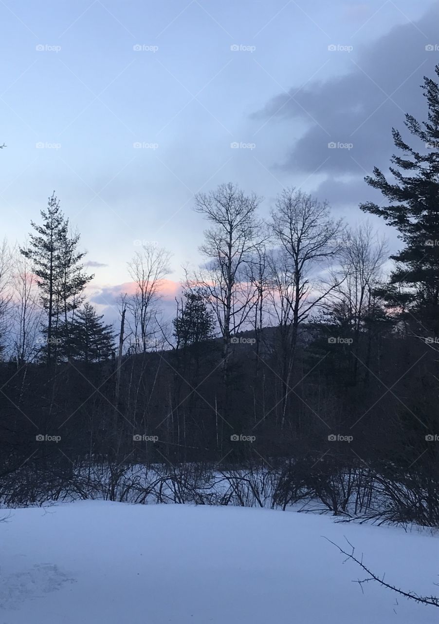 End of another cold day