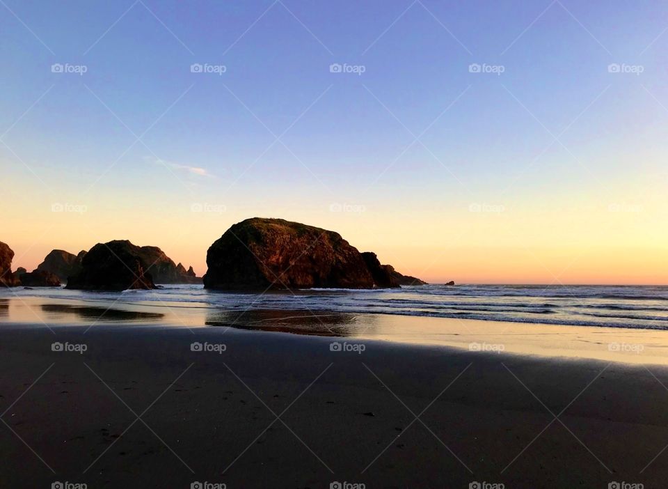 Sunset on the Oregon Coast