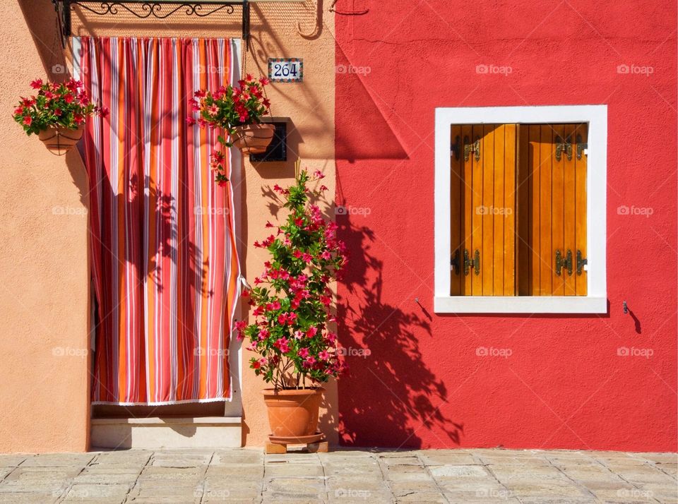 Colorful entrance