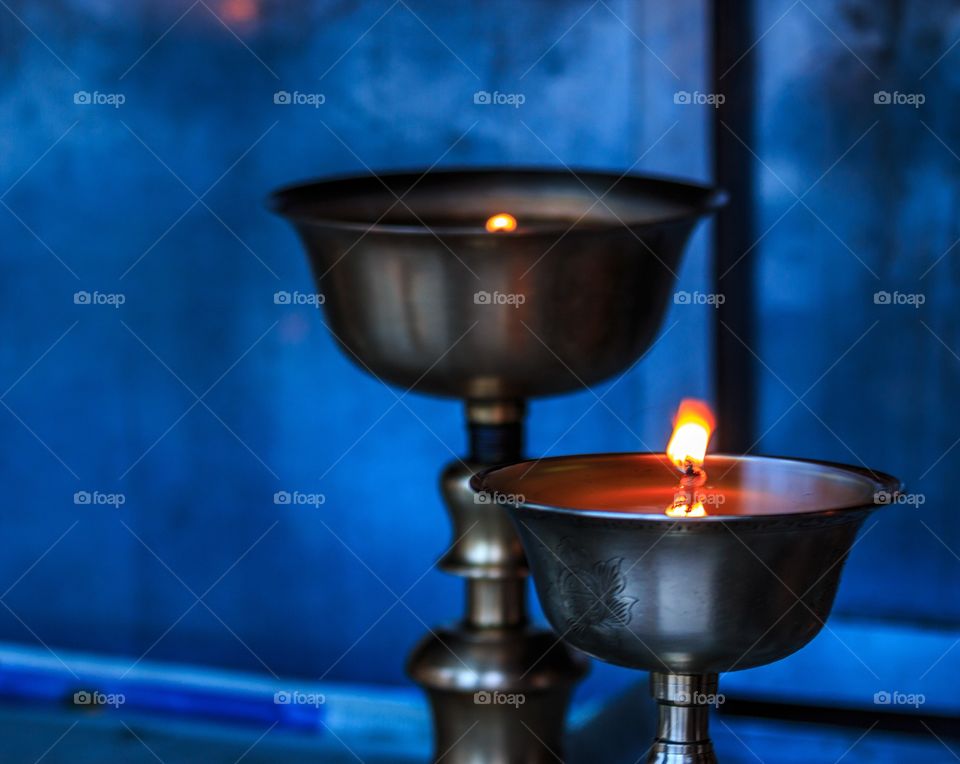 just lit a lamp of love and hope on the day of Diwali..say no to harmful crackers