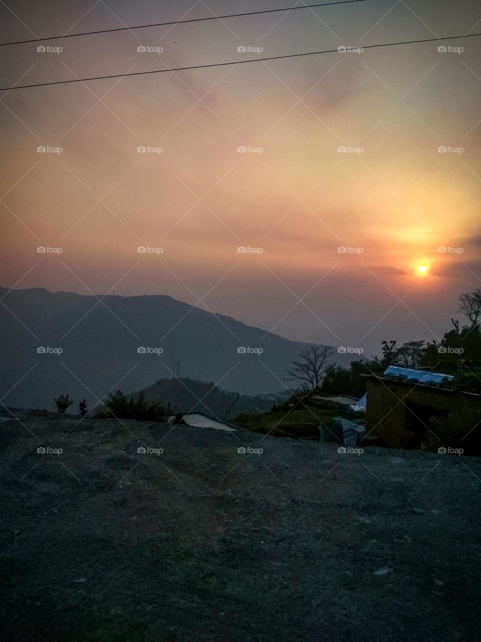 beautiful sunset view.