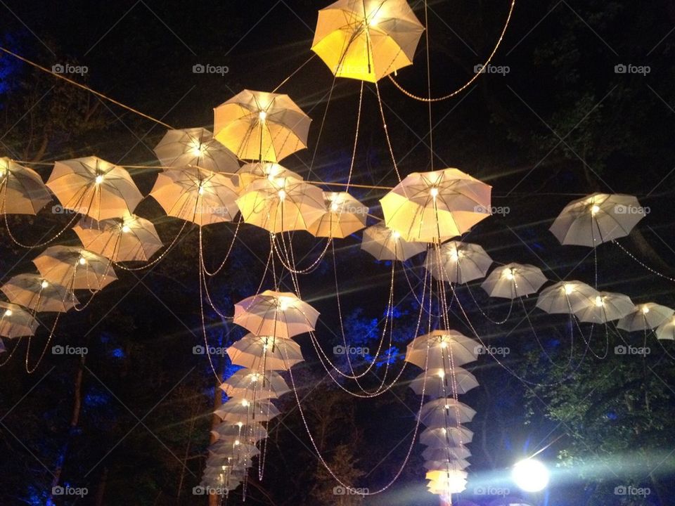 night umbrellas 