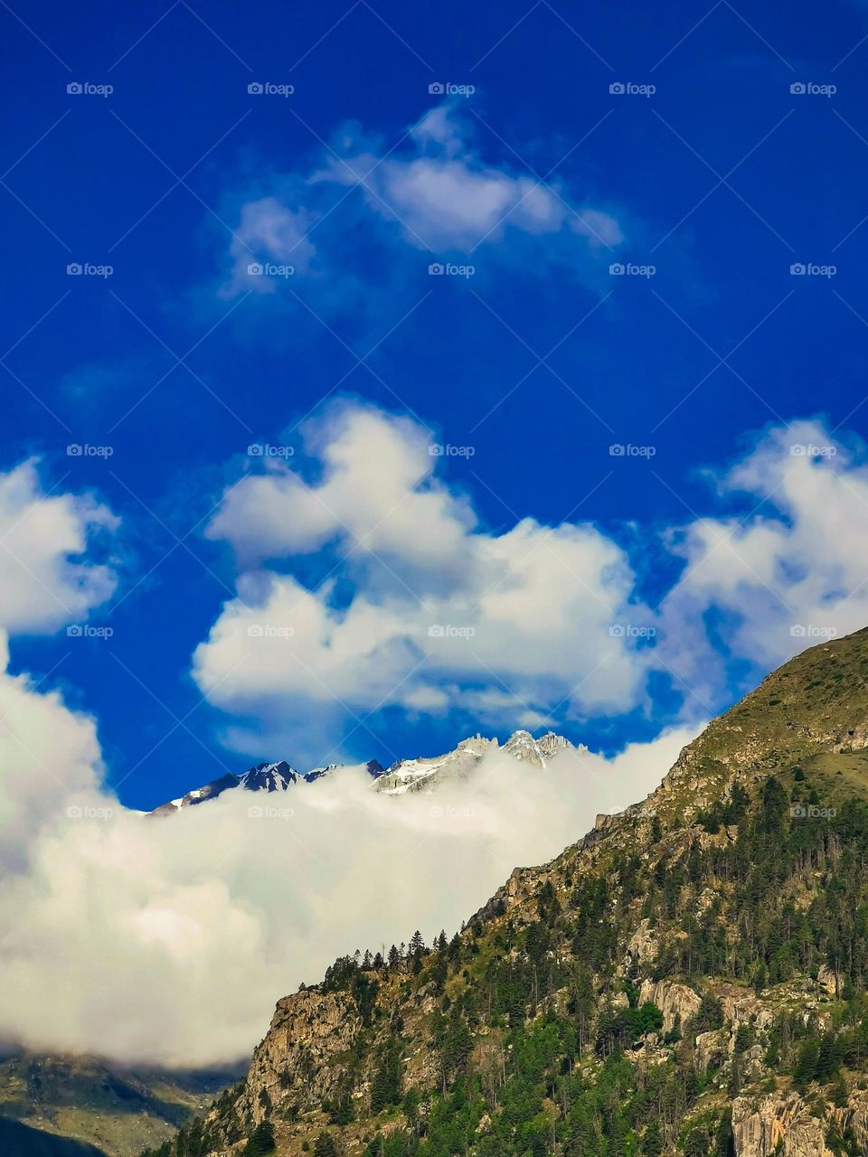 Post rain mountain view