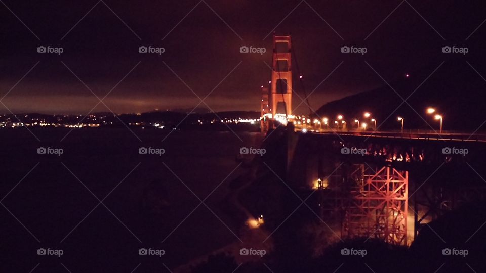 Goodnight Golden Gate 1. Nighttime view of the Golden Gate Bridge 2015