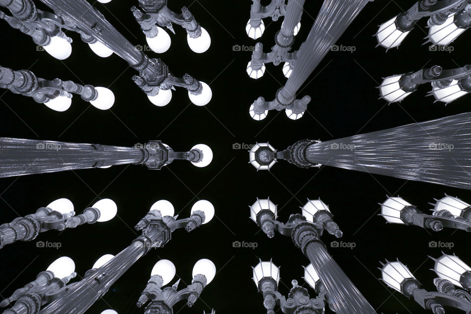 Symmetrical light poles