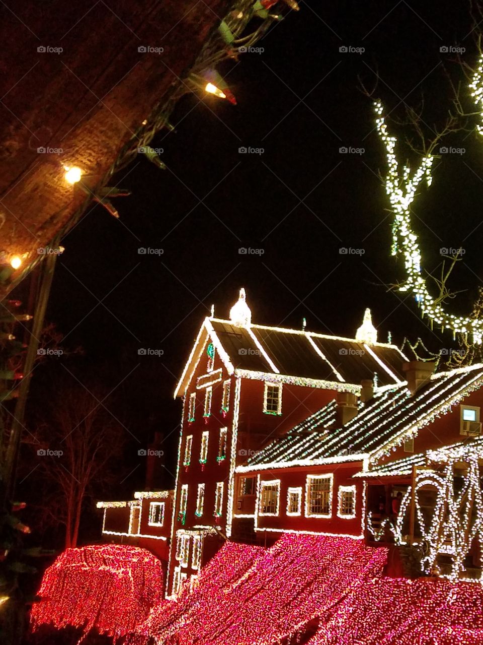 millions of lights at Clifton Mill, Ohio
