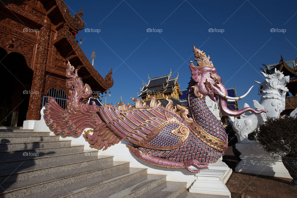 Sculpture in the temple 