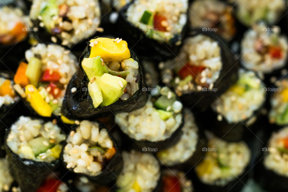 Vegan sushi Rolls