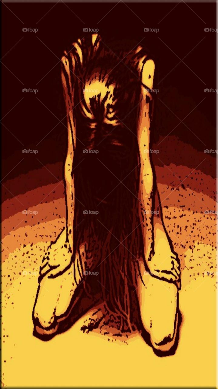 comic girl fails. photo editing