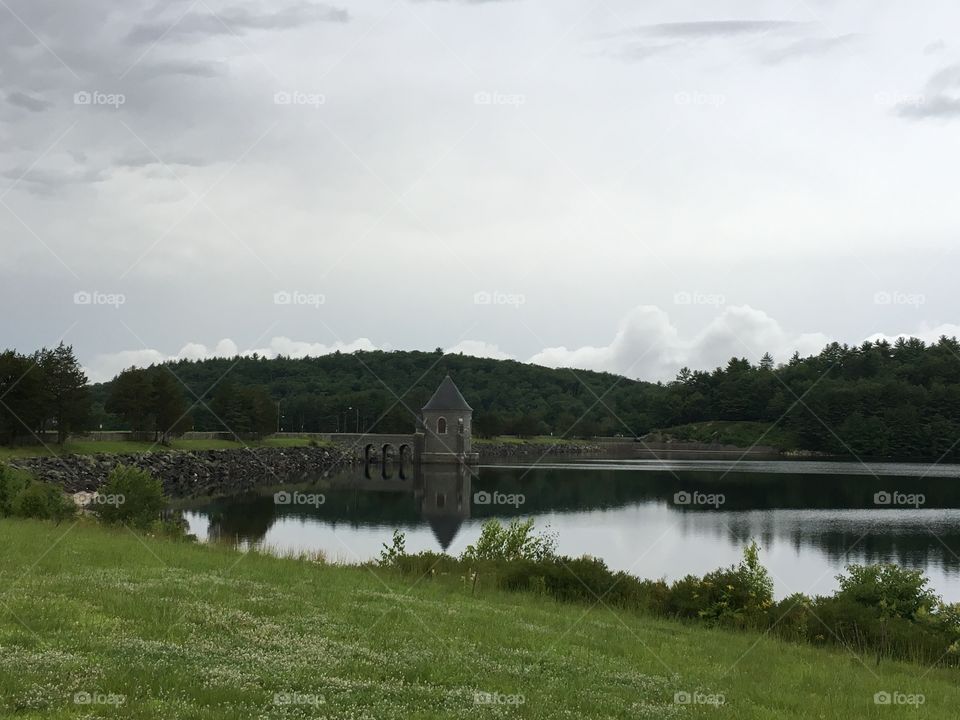 Beautiful Dam on Saville Road, Connecticut 