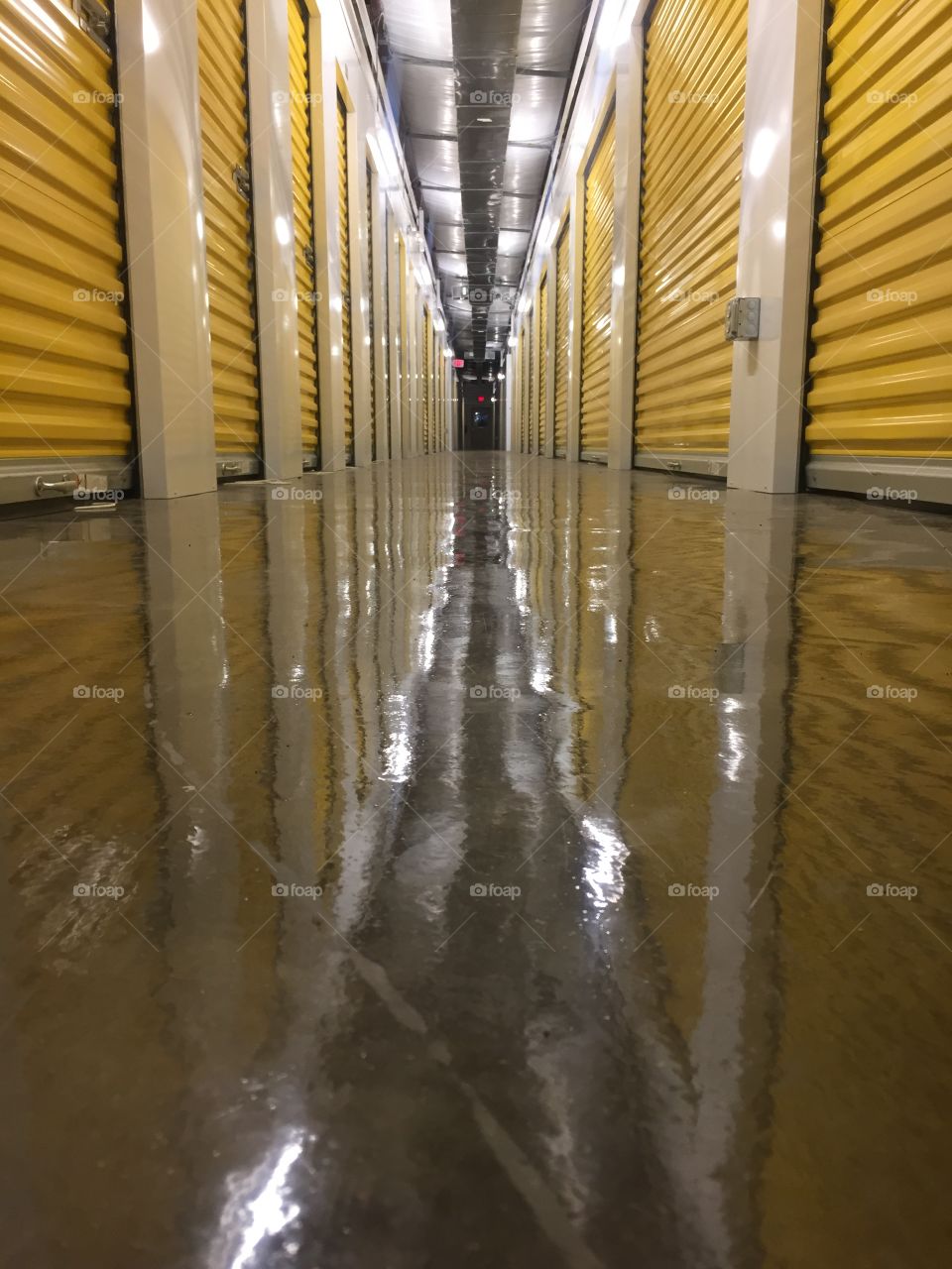 Storage lockers and reflection