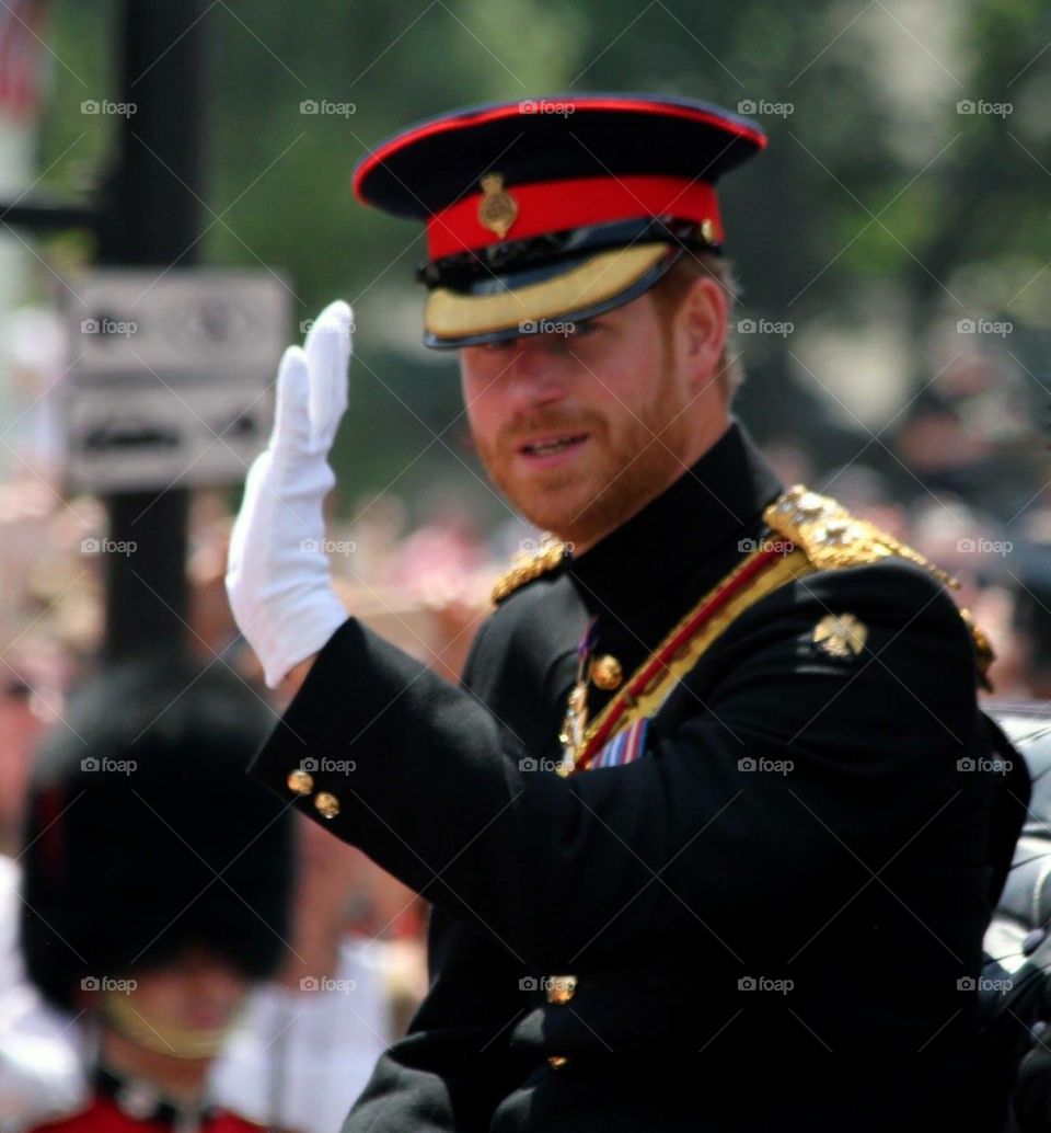 HRH Prince Harry Trooping The Colour 2017 London England 