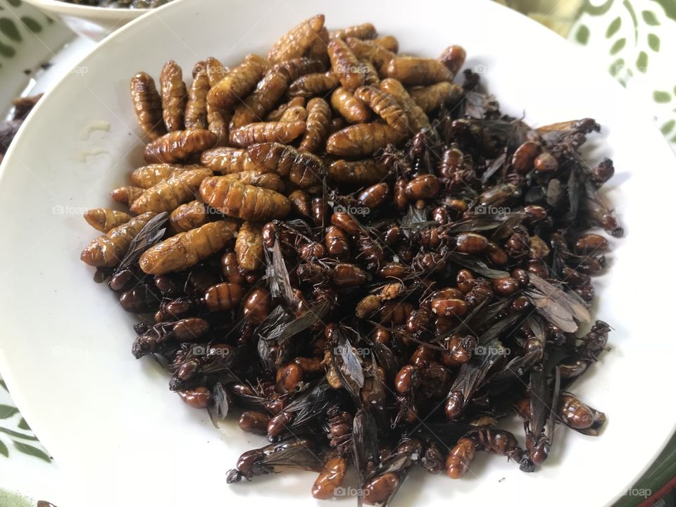 Deep fried insects.