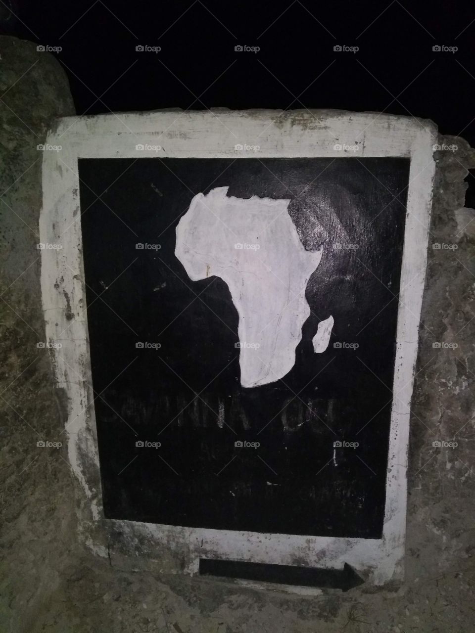 Africa on African's wall