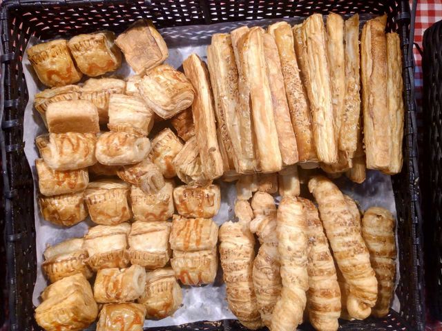 which cake you want to buy? these cakes are so sweet and crunchy. These you can find at local store in Indonesia