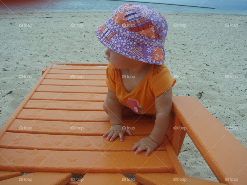 Baby at the beach