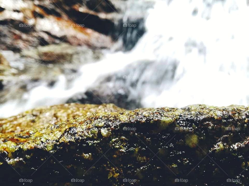 Rocks of waterfall