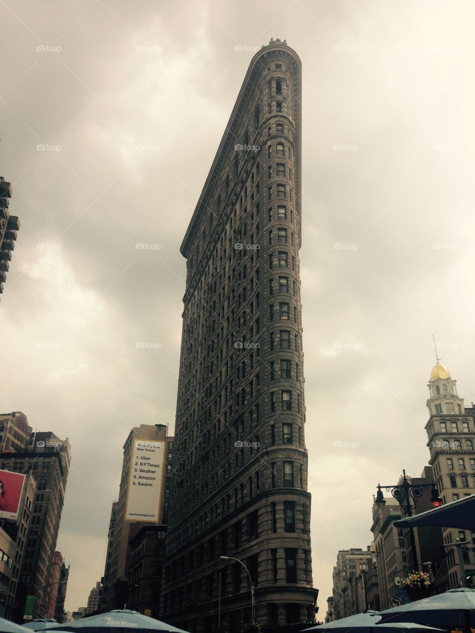 The iconic triangular Flatiron building. 