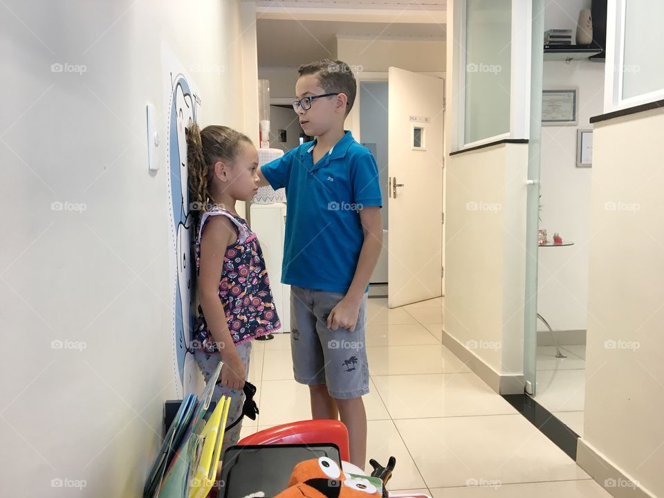 Children in the dentist's office