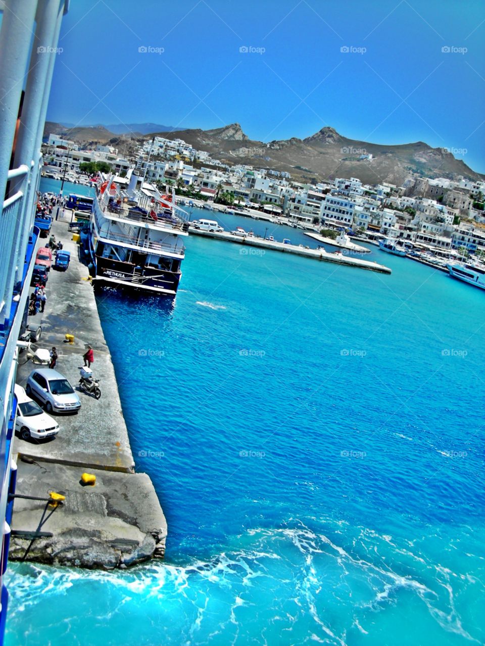 ocean sky blue white by emmanuelgr