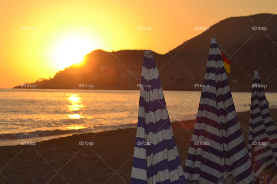 Sunset in Alanya, Turkey