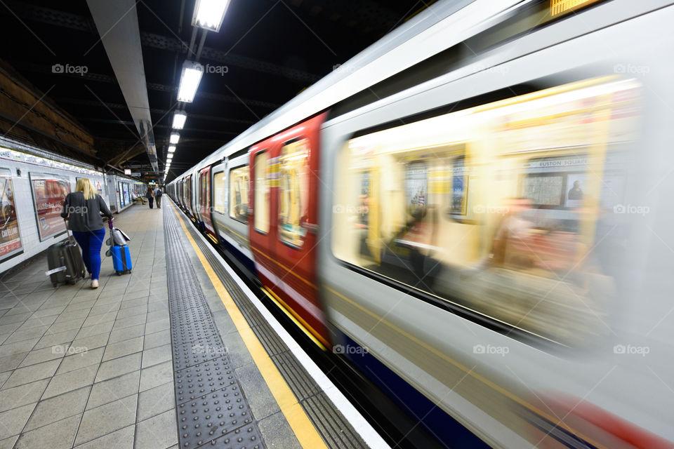 Euston Square subway station in London.