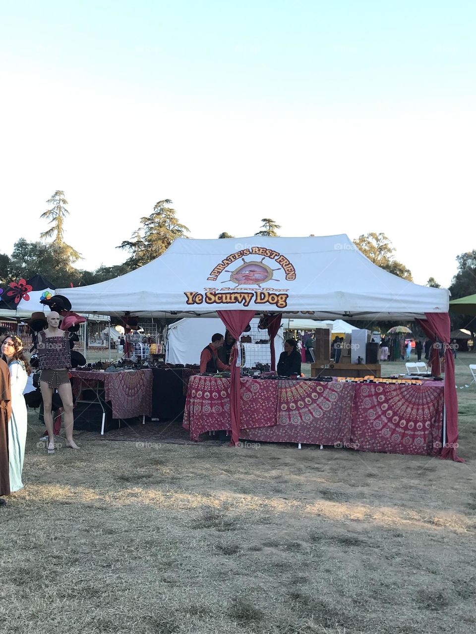 Ye Scurvy Dog tent at the Kearney Park Renaissance Faire.