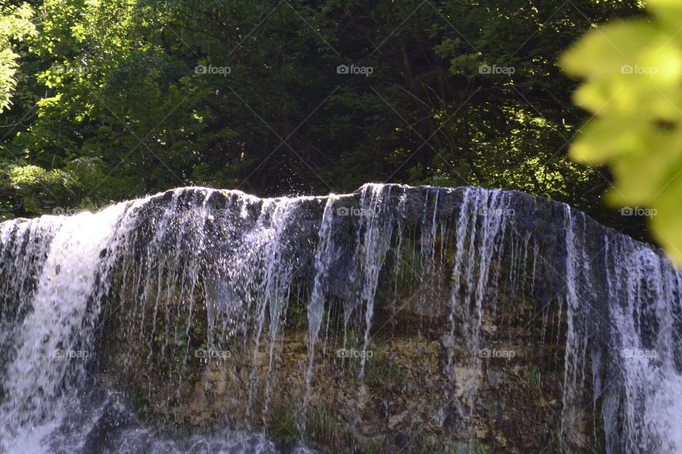 Water comming over the edge.. Taken in the south of Fr ance.