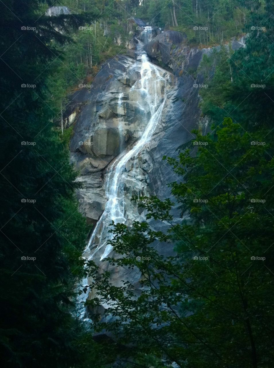 The beauty of a waterfall