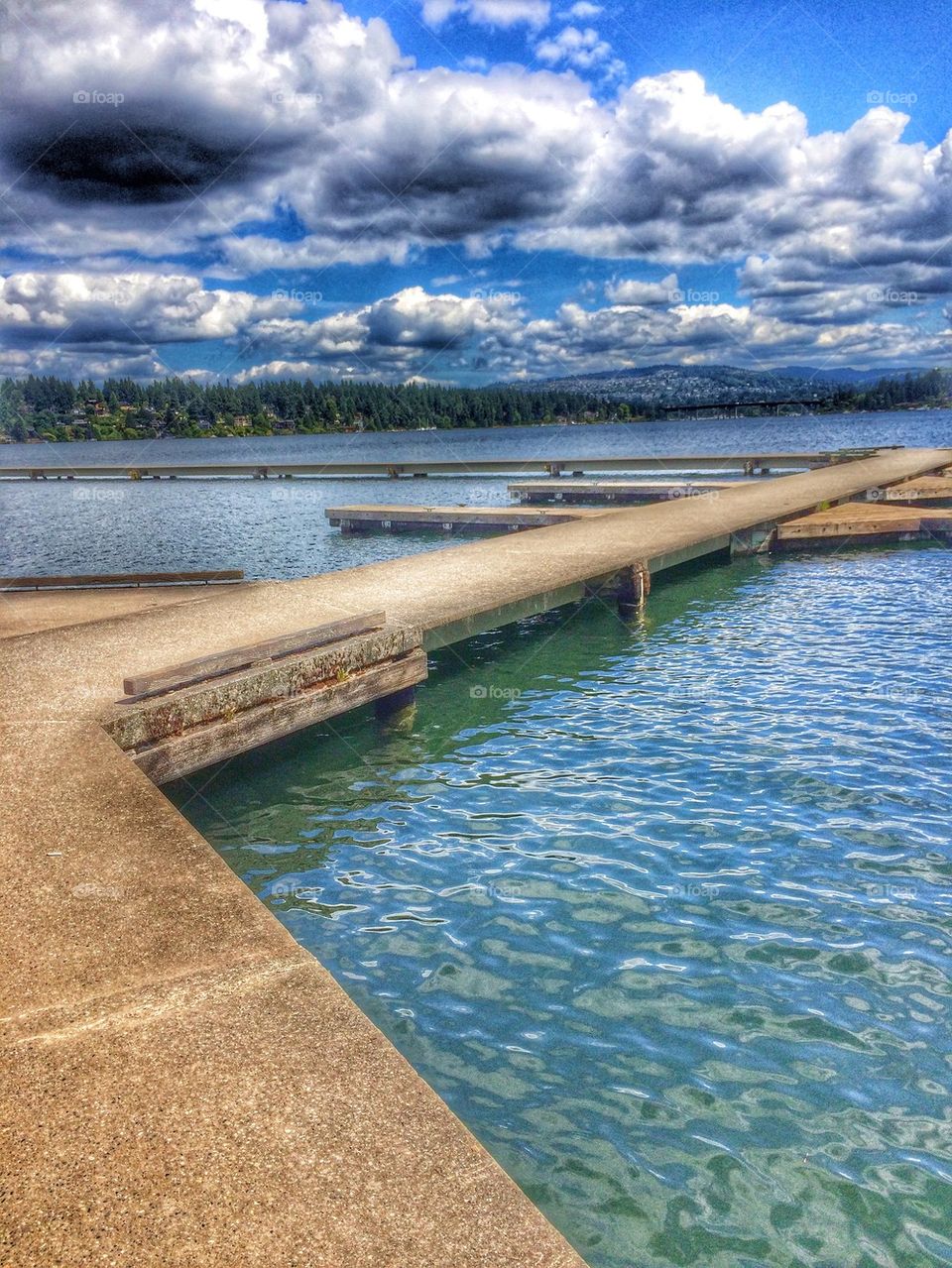 View of lake from dock