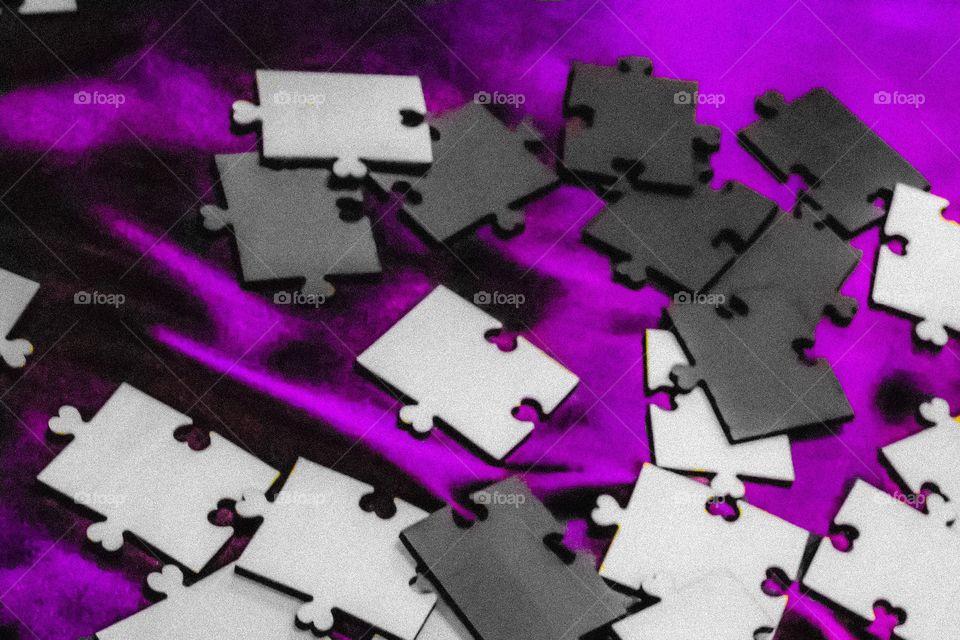 Purple puzzle time 