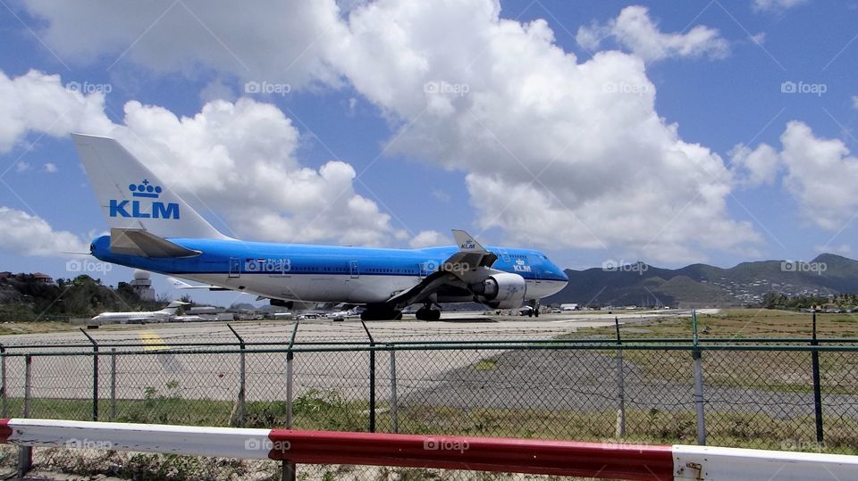 departure airplane Saint Martin Dutch Caraïben
